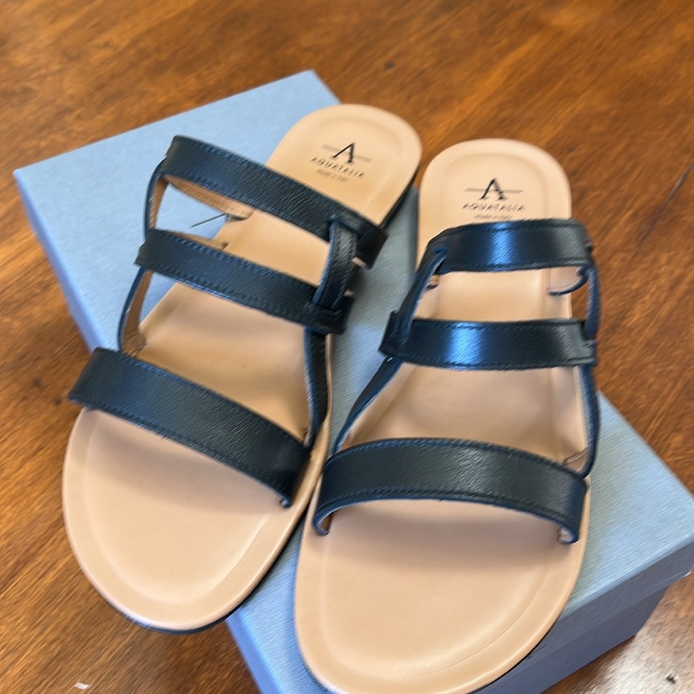 Aquatalia Abigayle Calfskin Sandal 8 - Picture 2 of 7